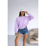 RAMİOR COLLECTION Kadın Lila 2 İplik Oversize Basic Sweatshirt