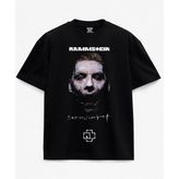 Rammstein Baskılı Siyah Unisex Tişört - XL