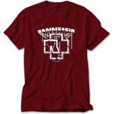 Rammstein Chain Logo Kırmızı Tişört - 2XL