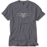 Rammstein Double Line Gri Tişört - XL