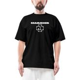 Rammstein Logo 2 Oversize Siyah Tişört