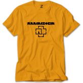 Rammstein Logo 5 Sarı Tişört - 2XL