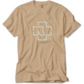 Rammstein Logo Krem Tişört Liyada - 4XL