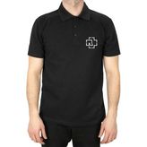 Rammstein Logo Polo Yaka Siyah Tişört