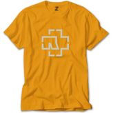 Rammstein Logo Sarı Tişört Liyada - 4XL