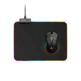 Rampage BLITZ Mp-23 Siyah 252*328*3mm Rgb Ledli Gaming Mouse Pad