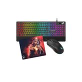 Rampage KM-9858 Jazzy V2 Siyah Klavye+Mouse+Mousepad Gaming Set