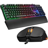 Rampage KM-RX7 Fortuna Gökkuşağı Aydınlatmalı Usb Combo Q Klavye + 6400Dpi Mouse