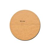 Rapithwin 1 Adet 32 Cm Çap 3 Mm (2.7 MM) Ham Mdf Duralit Daire Plaka Supla Tabanı