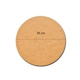 Rapithwin 1 Adet 35 Cm Çap 3 Mm (2.7 MM) Ham Mdf Duralit Daire Plaka Supla Tabanı