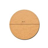 Rapithwin 1 Adet 38 Cm Çap 3 Mm (2.7 MM) Ham Mdf Daire Plaka Supla Tabanı