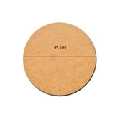 Rapithwin 12 Adet 35 Cm Çap 3 Mm (2.7 MM) Ham Mdf Duralit Daire Plaka Supla Tabanı