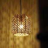 Rattam Bambu Sarkıt: Mystre - Rattan Avize - Hasır