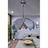 Rattan Papatya Model Siyah Gri Renk Avize