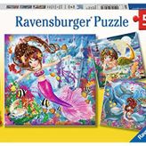 Ravensburger 3x49 Parça WD Mermaid Yapboz