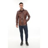 RaVienne Rv Danıel Erkek Deri Mont - 2XL - Camel