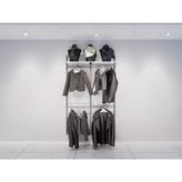 Ravéon Askılık Butik Rafı, Sistemi, Giyinme ODASI-120*200 - Siyah
