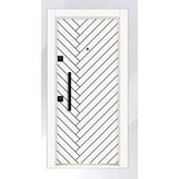 Rawdoor Rustik Seri 3002 Sağ Yön Çelik Kapı Beyaz