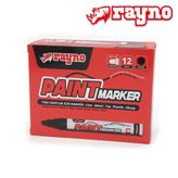 Rayno Paint Marker Kalem Siyah 12 Li - Rynpms