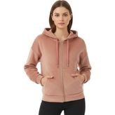 Rays Pembe Kadın Fermuarlı Kapüşonlu Sweatshirt 3059A - 38