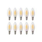 RBR 4w E14 Şeffaf Sarı Işık Mum Rustik Led Ampul