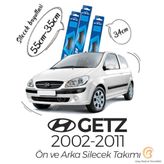 RBW 2002-2009 Hyundai Getz Ön Arka Silecek Seti