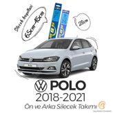 RBW 2018-2021 Volkswagen Polo Ön ve Arka Silecek Seti
