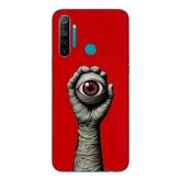 Realme 5i Uyumlu Tek Göz Elde Baskılı Silikon Kılıf