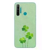 Realme 5i Uyumlu Üçlü Yonca Baskılı Silikon Kılıf
