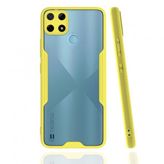 Realme C25Y Platin Silikon Sarı Kılıf