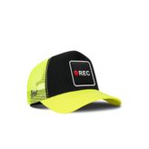 Rec Logolu Neon-Siyah Trucker Şapka