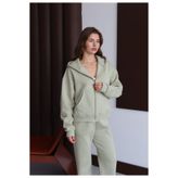 Reçel kapşonlu hoodie hırka