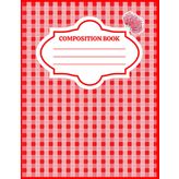 Red Palaka Hawaiian Style Paperback Notebook: Composition Book Style notebook