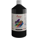 Red Rose Siyah Akrilik Boya 1 KG