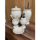 Red Seramik Naomi Collection Simli Bej 5 Parça Banyo Seti