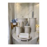 RED SERAMİK Red Seramik Dara Collection 5’li Banyo Seti Bej Simli