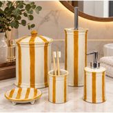 Red Seramik Violet Collection Çizgili 5 Parça Banyo Seti Taba