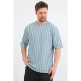 Redline Shift Erkek Oversize Tişört - Mavi