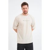Redline Valor Erkek Oversize Tişört - Bej - M