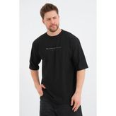 Redline Valor Erkek Oversize Tişört - Siyah - XL