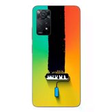 Redmi Note 11E Uyumlu Boya Rulosu Baskılı Silikon Kılıf