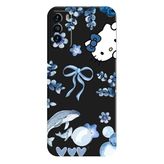 Reeder S19 Max Pro S İle Uyumlu Siyah Blue Flow Kitty Desenli Silikon Kılıf