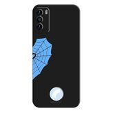 Reeder S19 Max Pro S İle Uyumlu Siyah Blue Spider Desenli Silikon Kılıf