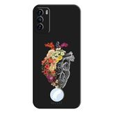 Reeder S19 Max Pro S İle Uyumlu Siyah Floral Heart Desenli Silikon Kılıf