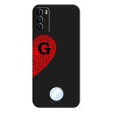 Reeder S19 Max Pro S İle Uyumlu Siyah G Harfli Touch of Love Desenli Silikon Kılıf