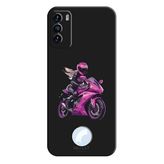 Reeder S19 Max Pro S İle Uyumlu Siyah Pink Rush Desenli Silikon Kılıf