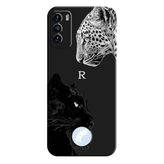 Reeder S19 Max Pro S İle Uyumlu Siyah R Harfli Wild Lovers Desenli Silikon Kılıf