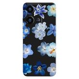 Reeder S19 Max Pro S Zoom İle Uyumlu Siyah Azure Petals Desenli Silikon Kılıf