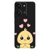 Reeder S19 Max Pro S Zoom İle Uyumlu Siyah Chick Love Desenli Silikon Kılıf