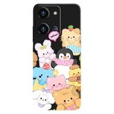Reeder S19 Max Pro S Zoom İle Uyumlu Siyah Cuddle Crew Desenli Silikon Kılıf